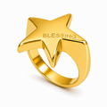 Anillo estrella blessing dorado