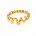 Anillo resorte dorado