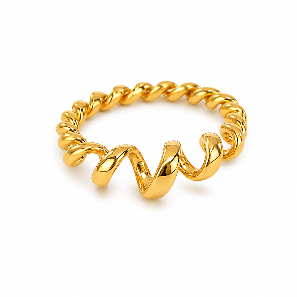 Anillo resorte dorado