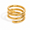 Anillo resorte 3 dorado
