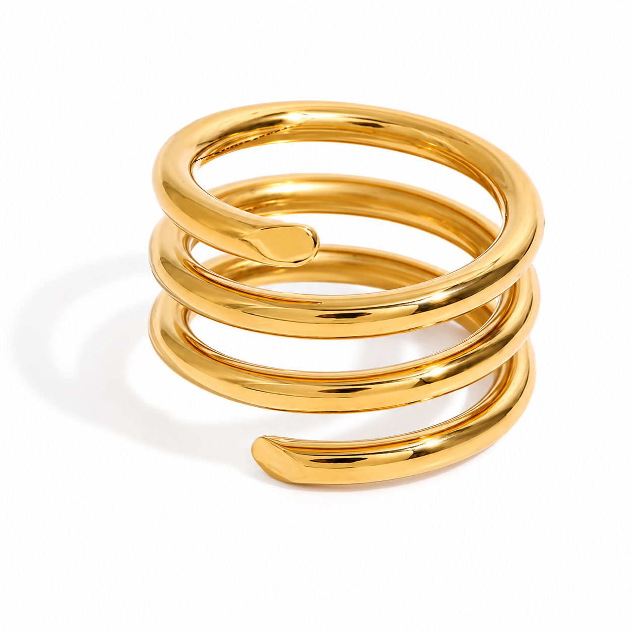 Anillo resorte 3 dorado
