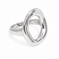 Anillo O irregular plateado