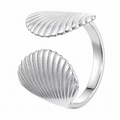 Anillo conchitas dobles ajustable