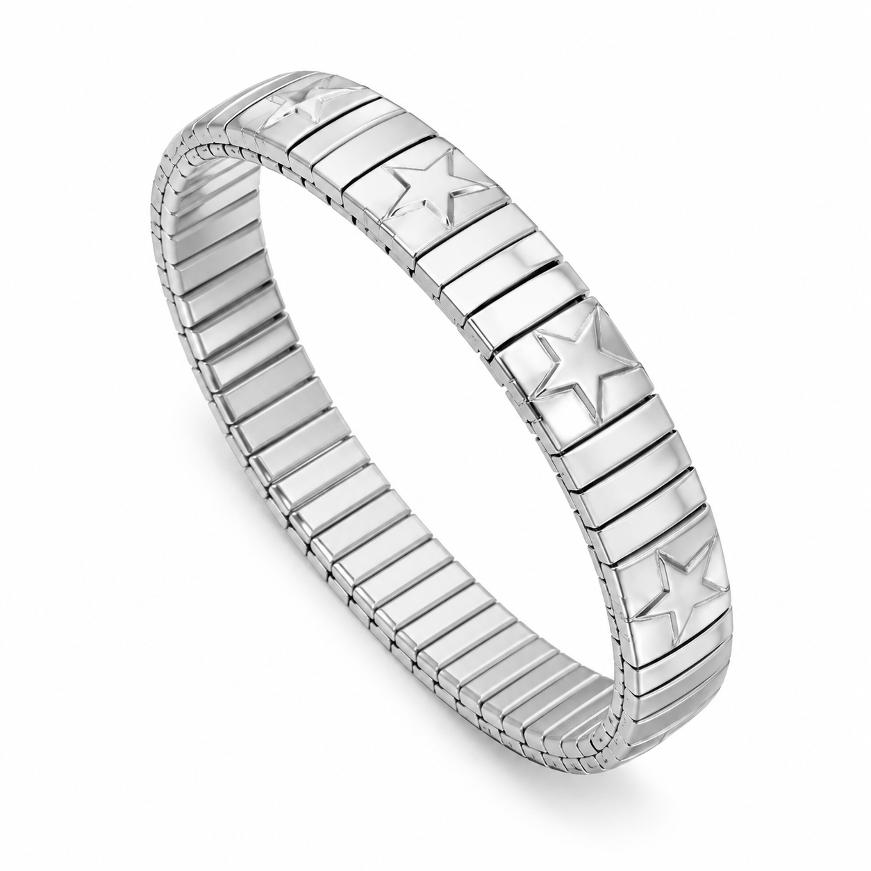 Brazalete eslabones con estrellas